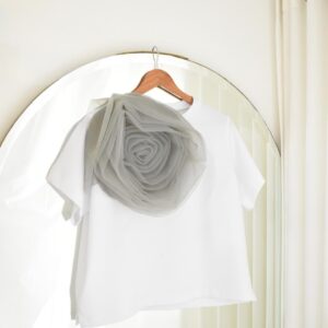 T-shirt "Eva" x prendas básicas - Gris, Unitalla